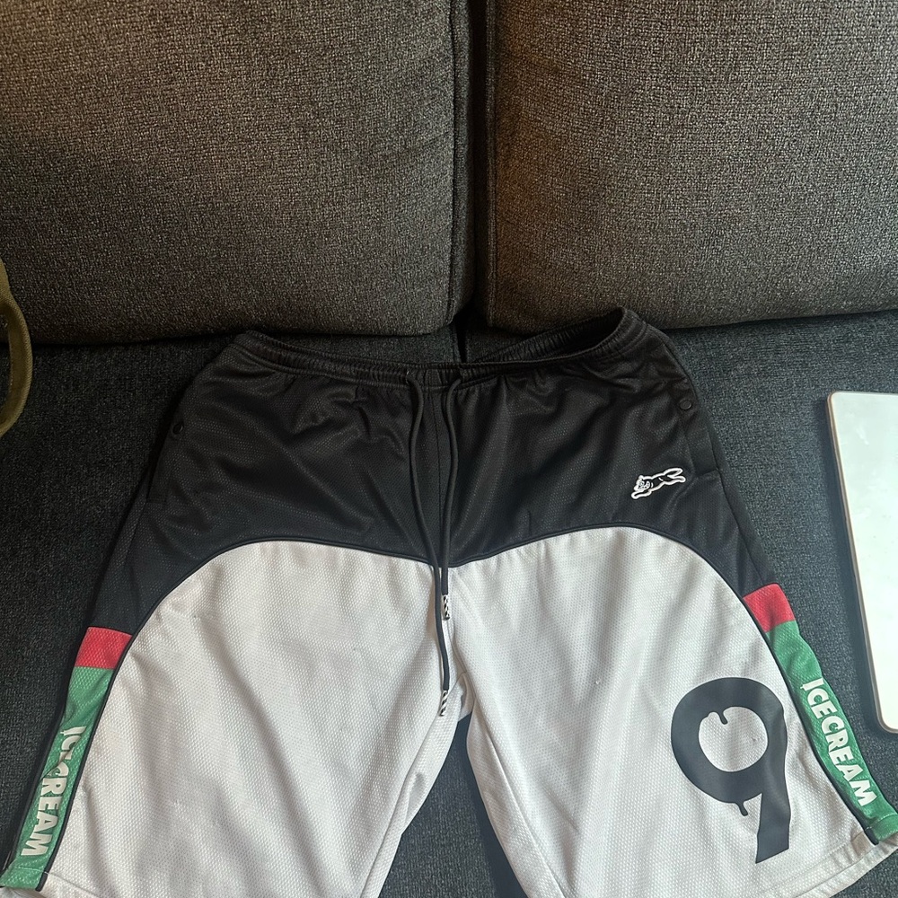 Nike Black and Gray Men's Shorts